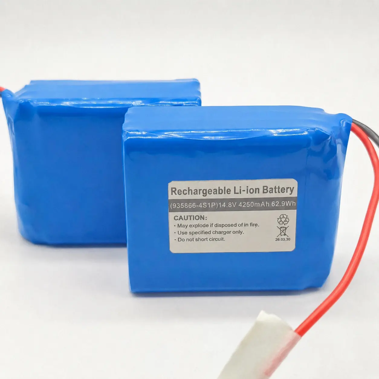 4S1P 저온 리튬 폴리머 배터리 14.8V, 4250mAh 용량