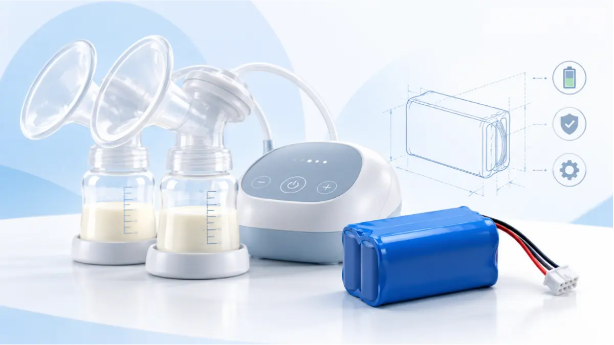 7.4V lithium battery pack design for electric breast pumps